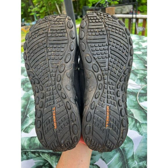 Merrell Black Suede Leather Mocs Slip On Shoes - Picture 7 of 7